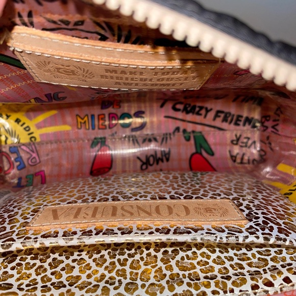 Consuela Quilted Black Crossbody Bag with Colorful Strap - Picture 6 of 8